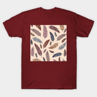 Feathers Pattern T-Shirt